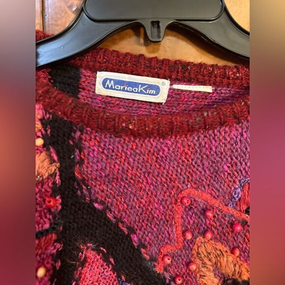 Truly vintage 80s beaded sweater - Picture 4 of 7